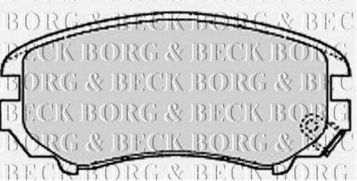 BORG & BECK bbp1884 -  Комплект тормозных колодок, дисковый тормоз